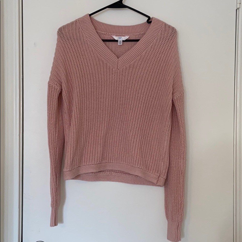 slightly cropped sweater